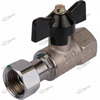 Кран шаровый STOUT ВВ 1/2" с накидной гайкой  бабочка SVB0009000015