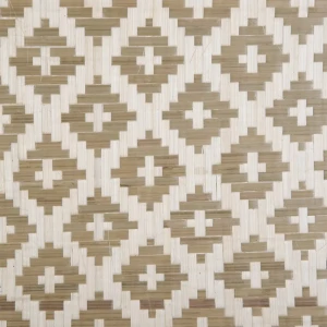 Плита бамбуковая двухслойная Цветы 600х600 мм, 0.36 м2