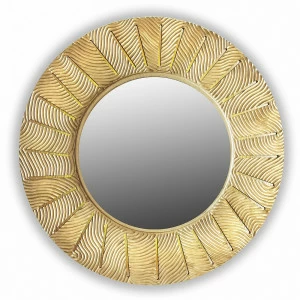 Золотое зеркало круглое настенное SUNSHINE IN SHAPE SUNSHINE 00-3860118 Золото