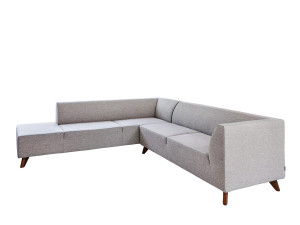 Угловой диван из ткани