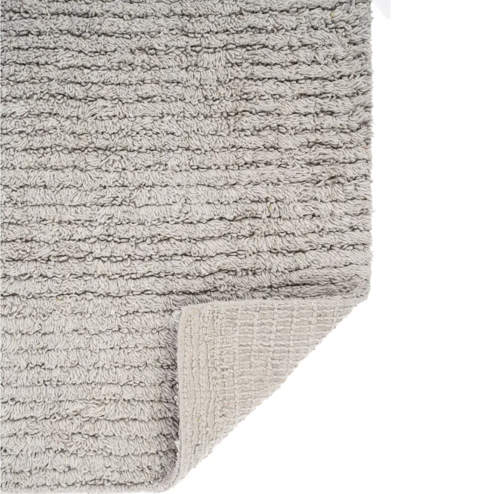 Коврик для ванной Willow Gray 80x50 см хлопок цвет серый LEMER STLM-2176466 - Вид №1