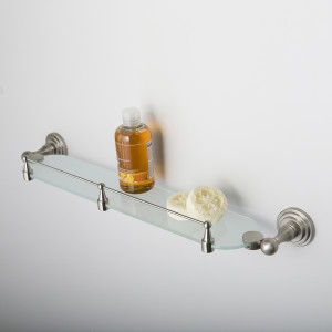 K-7044 Ammer (ранее К-7024) Полка стеклянная с бортиком WasserKRAFT Ammer K-7000