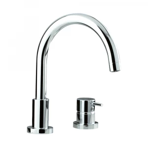 Смеситель на борт ванны с изливом, 2 отв без душа