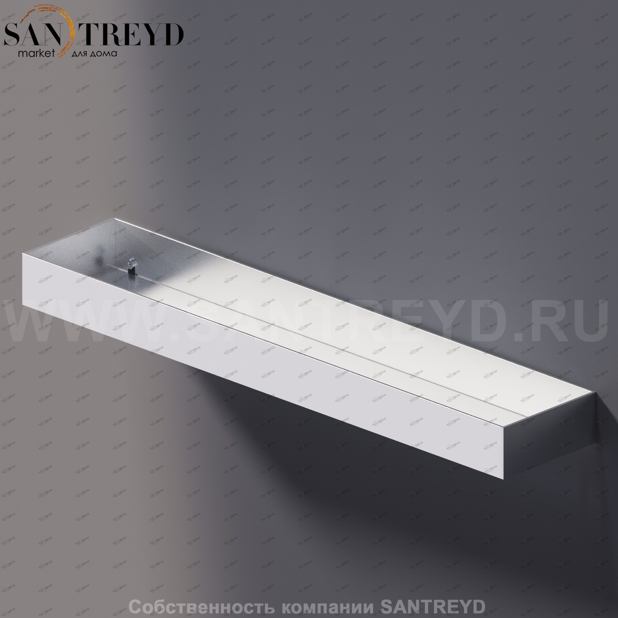 Agape 369 Полка 60 см хромированный сатин A369234SP