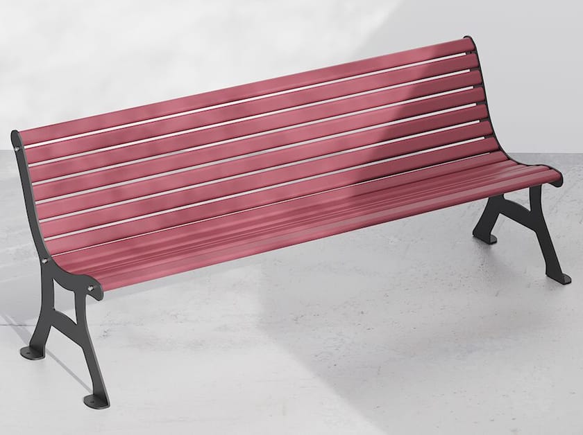 Оцинкованная стальная скамья со спинкой DIMCAR DEBORA ARCH-00122042