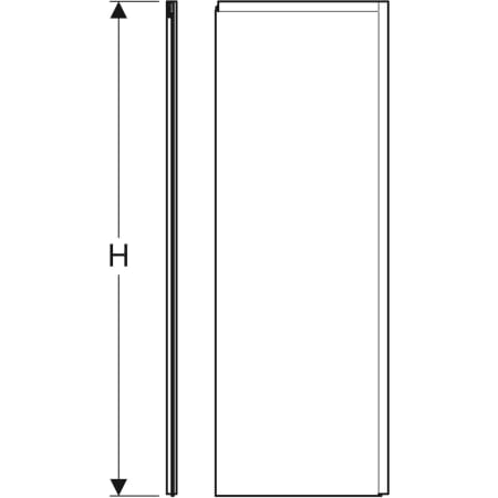558.306.00.1 Задний элемент Porsgrund Showerama 10-5 Geberit  - Вид №3