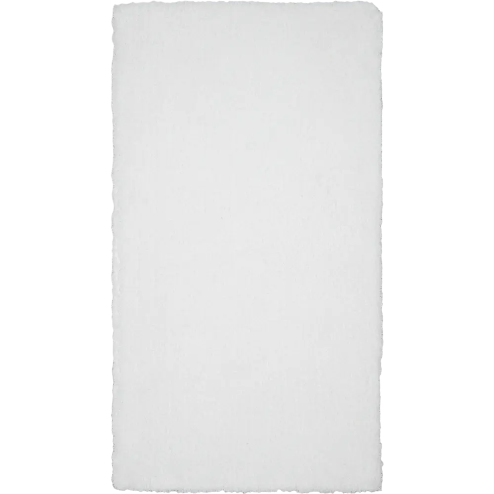 Ковер полиэстер Лавсан Снежный 80х150 см цвет белый Amigo STLM-2173124