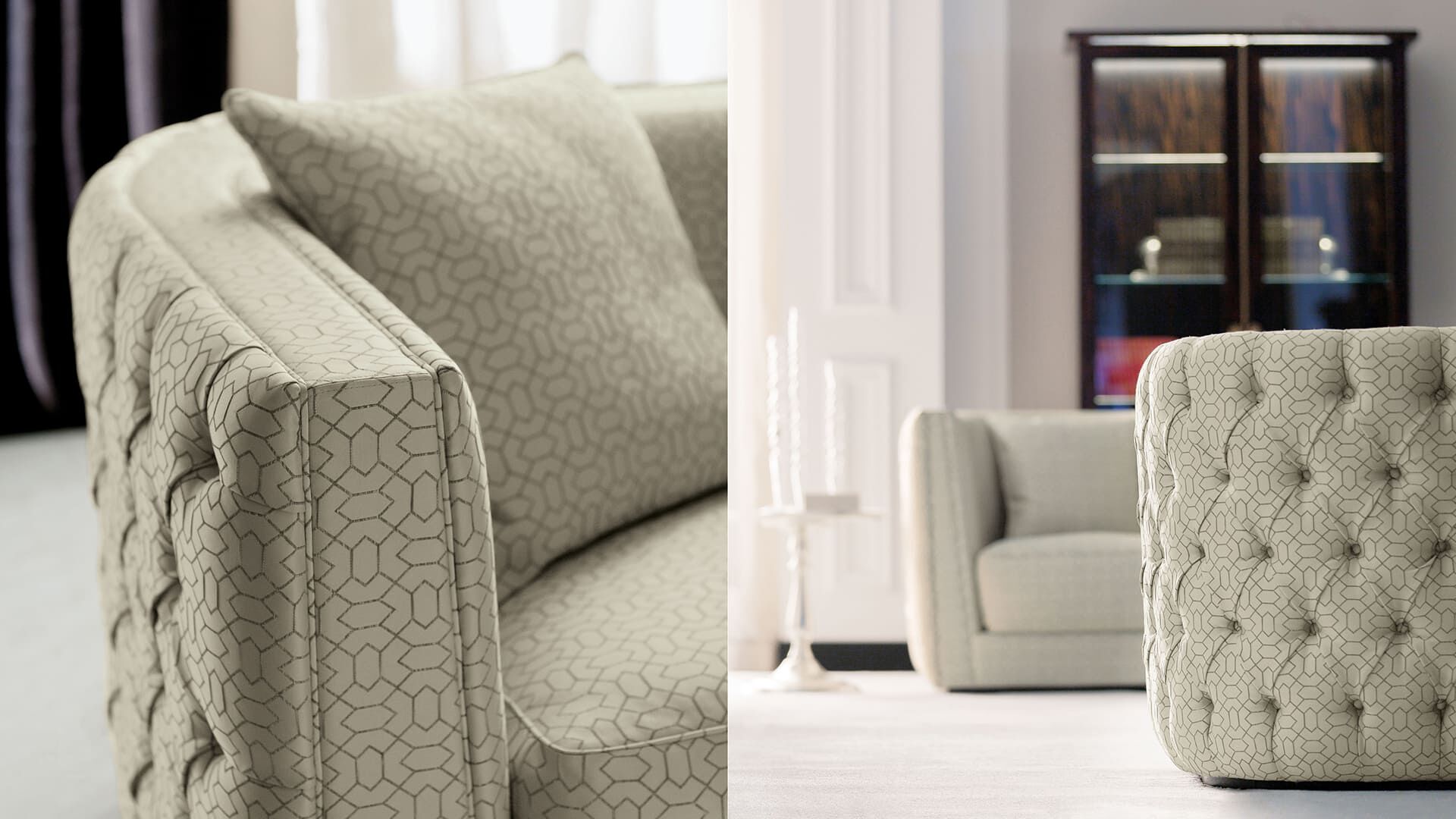 Капитонный диван OPERA CONTEMPORARY LEANDRO ARCH-00114418 - Вид №3