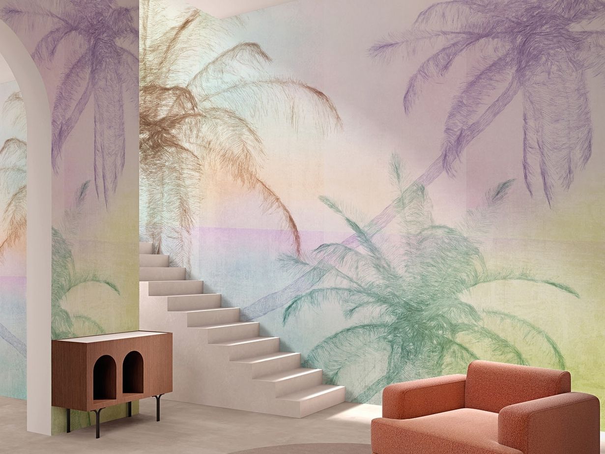 Тропические обои ПВХ бесплатно, экологически чистые, моющиеся WallPepper NASSAU ARCH-00015074