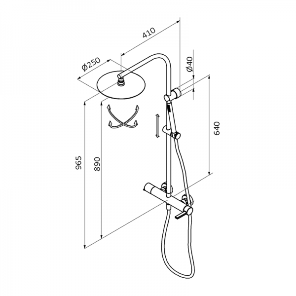 Смеситель для душа AXIS GRB MIXERS 74499742XL - Вид №1