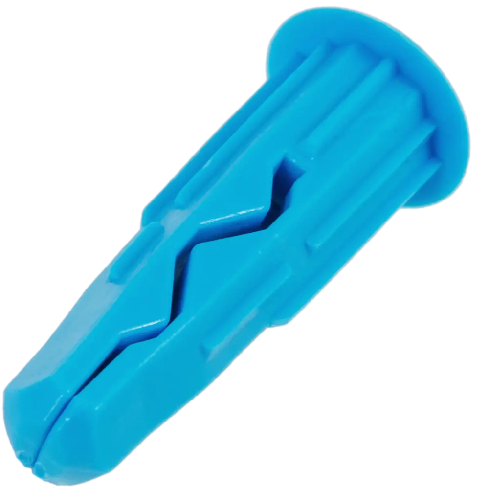 Дюбель для всех типов стен Plug 8x32 мм нейлон цвет синий 25 шт ЕВРОПАРТНЕР STLM-2165717 - Вид №1