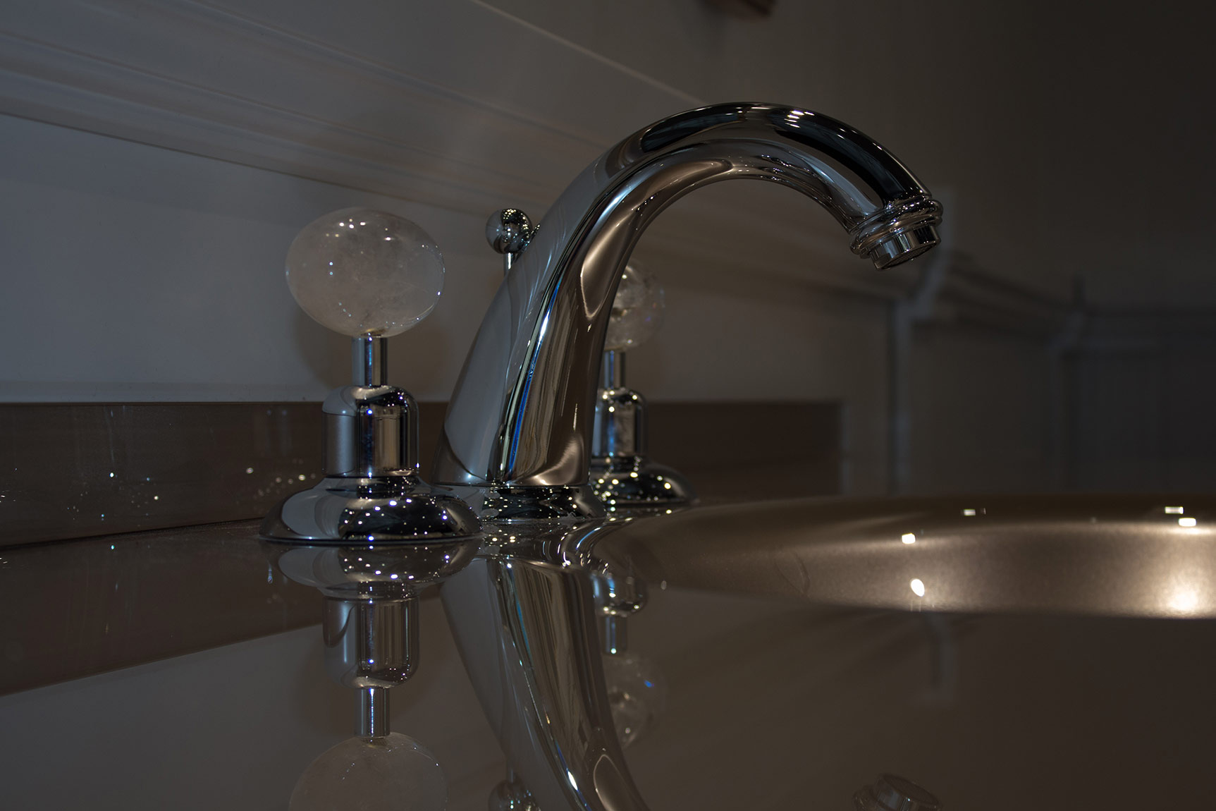 2108 ** 09C Смеситель для умывальника Nicolazzi Series Cristallo di Rocca  - Вид №1