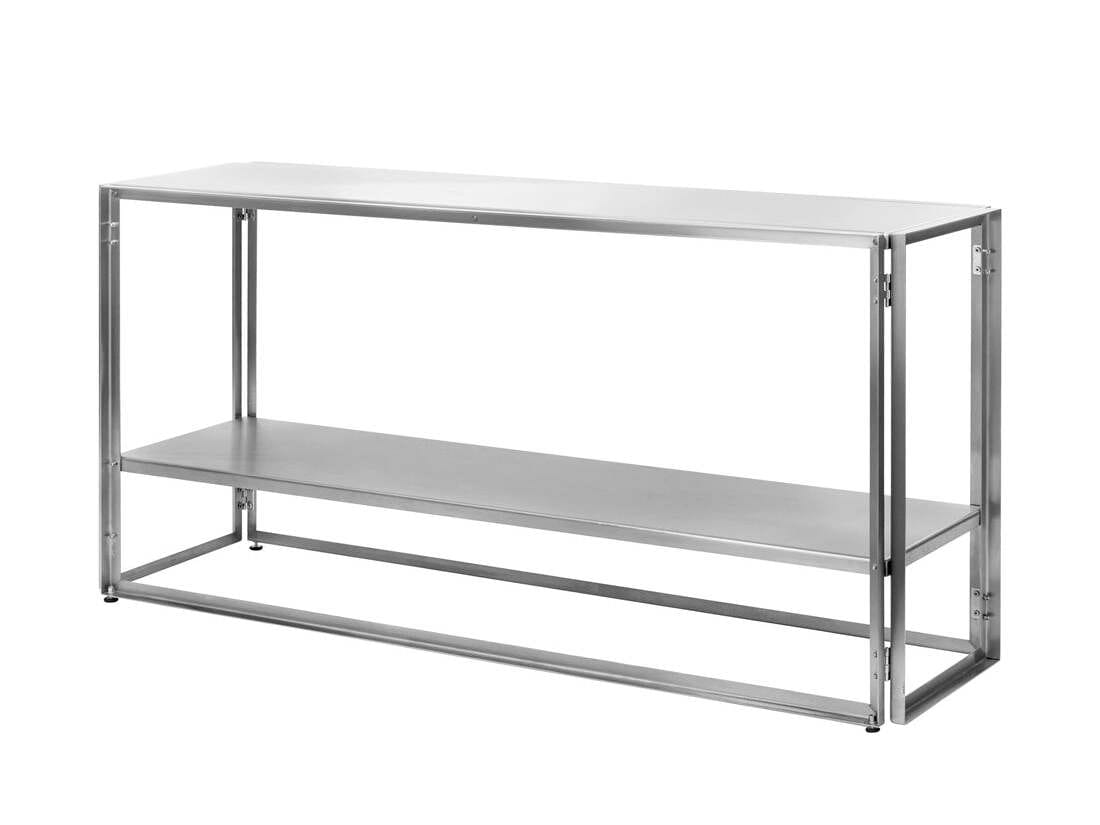 Прямоугольная консоль из нержавеющей стали Kristina Dam Studio FOLDABLE CONSOLE ARCH-00041533