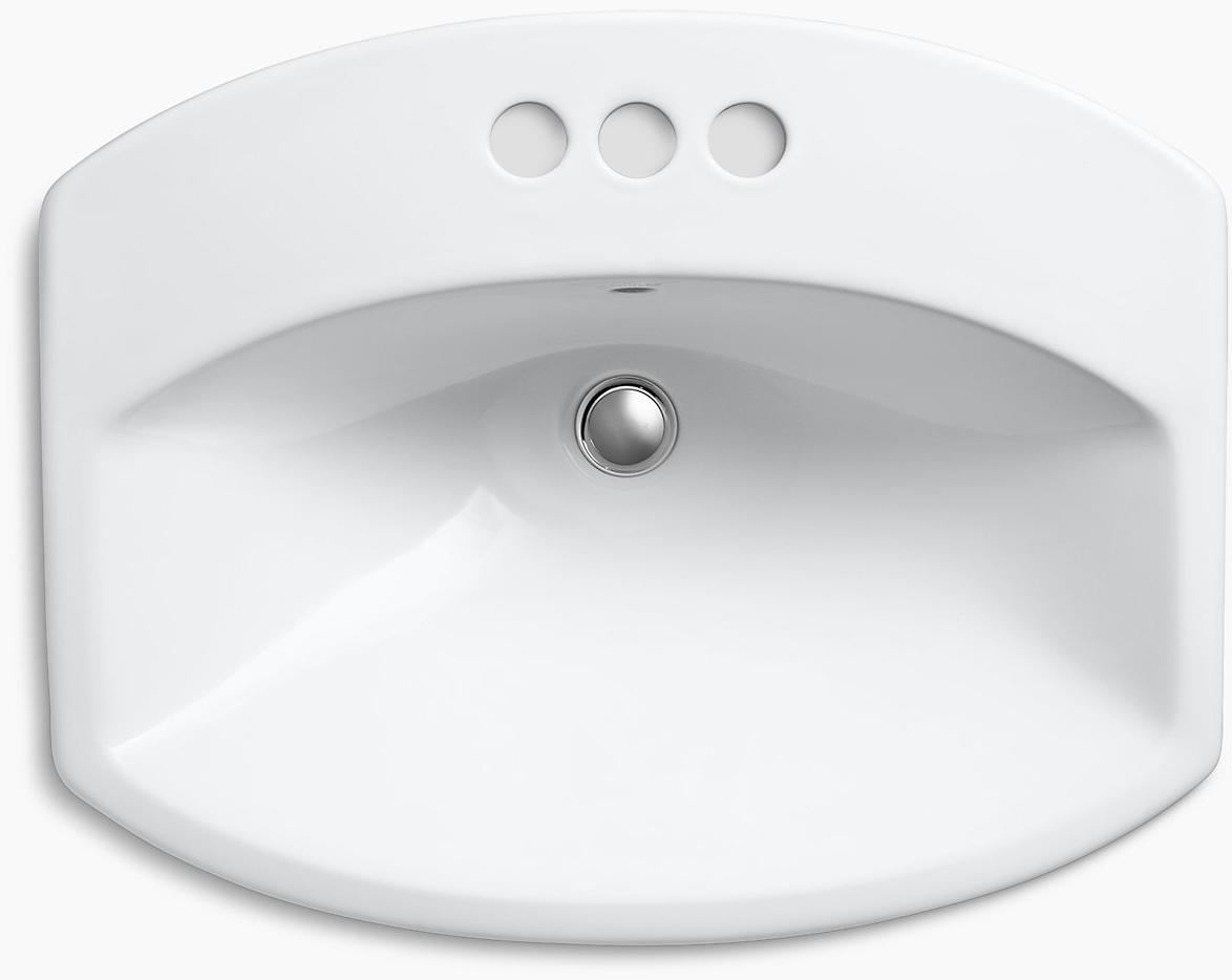 K-2351-4-0 Накладная раковина на столешницу  прямоугольная Kohler  - Вид №3