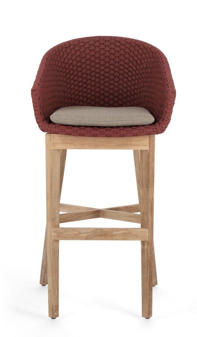 Высокий веревочный садовый стул с подставкой для ног BIZZOTTO Coachella ARCH-00132618 - Вид №25