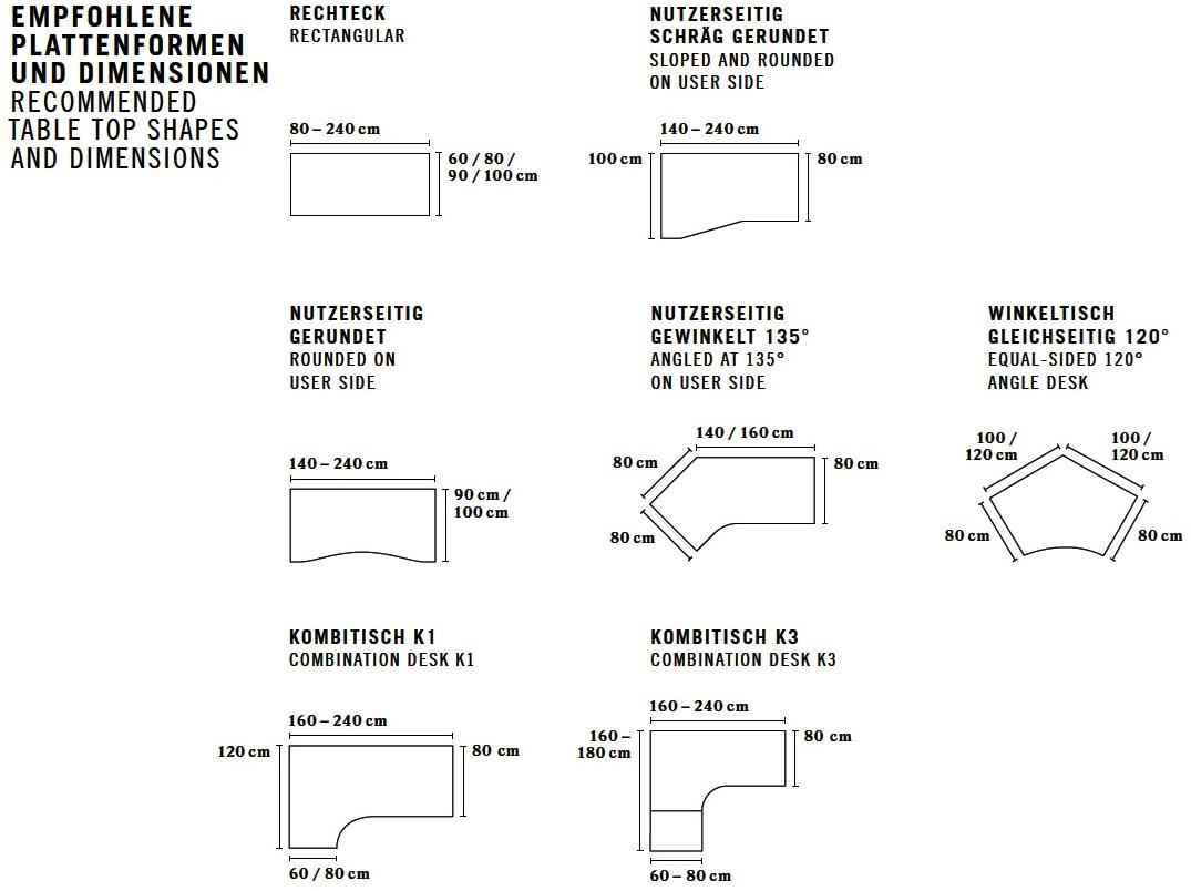 BENE Модульный операционный стол из меламина Basic sun-id-1509417 - Вид №4