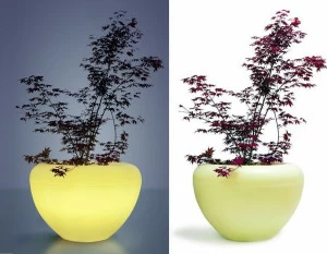 Nola Industrier Светящаяся кашпо для общественных мест из переработанного пластика  Ö14-60/ö14-61