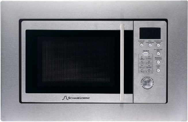 SLM EE21D 38.2х59.5х31.6 см, 800 вт, 20 л, гриль 1000вт, дисплей, таймер, 5 уровней мощности, электронное управление, нержавеющая сталь Schaub Lorenz Santreyd 