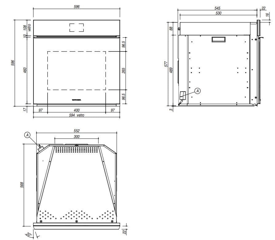 Встраиваемая печь с сенсорным экраном Barazza Velvet Advance ARCH-00135394 - Вид №1