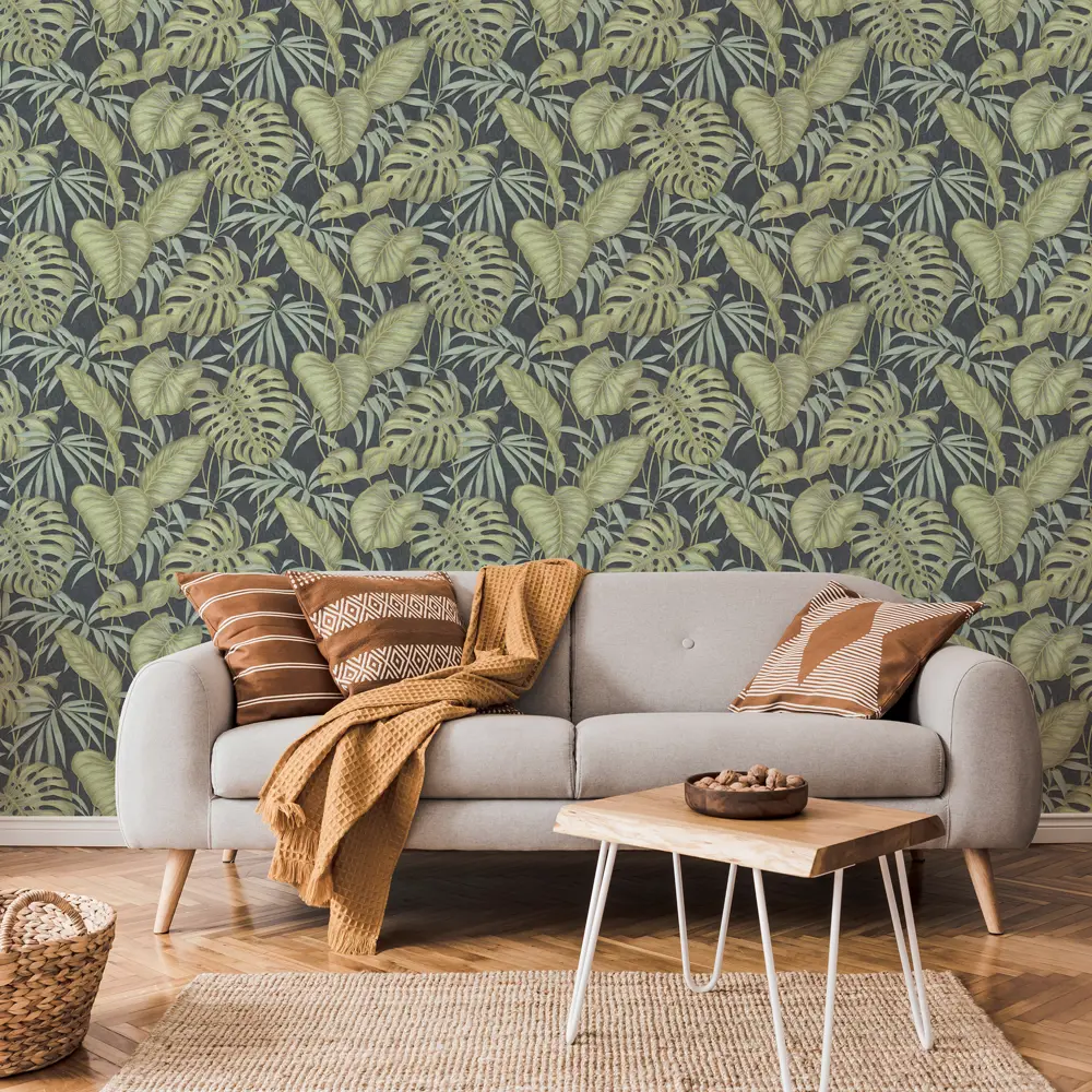 Обои флизелиновые Аспект Ру Амазония зелёные 1.06 м 70290-47 STLM-2017510 - Вид №2