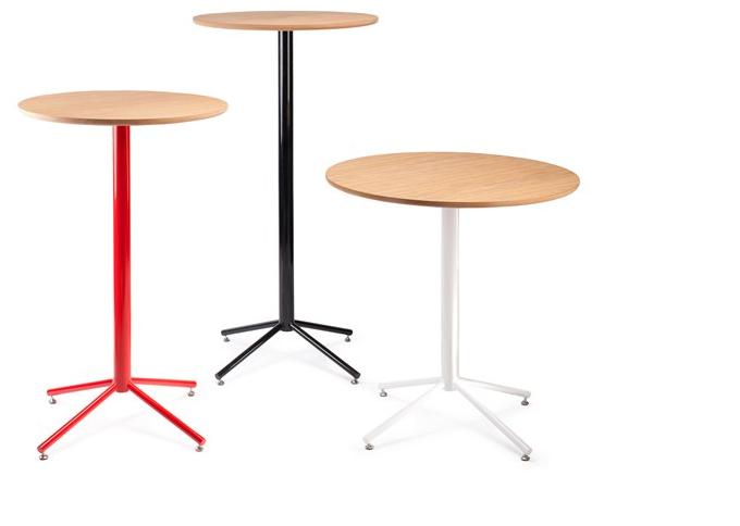 Deadgood Круглый стол из стали и дерева с основанием 4 звезды Working girl Wg8s - Вид №2