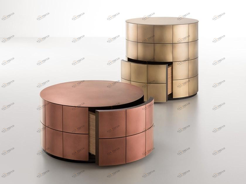 DE CASTELLI Прикроватная тумбочка из металла Pandora sun-id-1444335