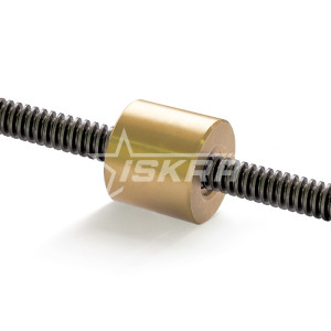 IS448 Гайка трапецеидальная (бронза) d=40 мм, шаг резьбы 7 мм (прав. резьба), LRM 40-7-D ISKRA