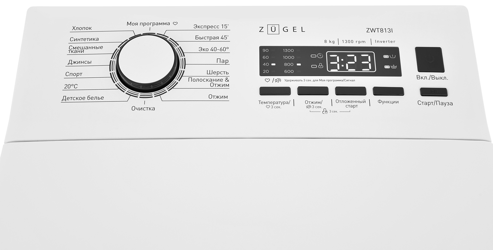 9982987 Стиральная машина ZUGEL ZWT813I белый STDN-0091362 - Вид №16