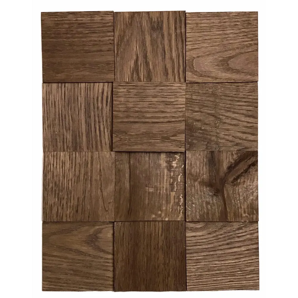 3D мозаика Arabesco экзотик дуб шоколадный 100x100 мм 7 шт. 0.84 м² 83986093 STLM-2015372 