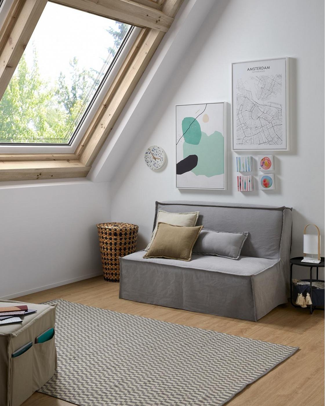 069059 Приставной столик черный La Forma Specter  - Вид №1