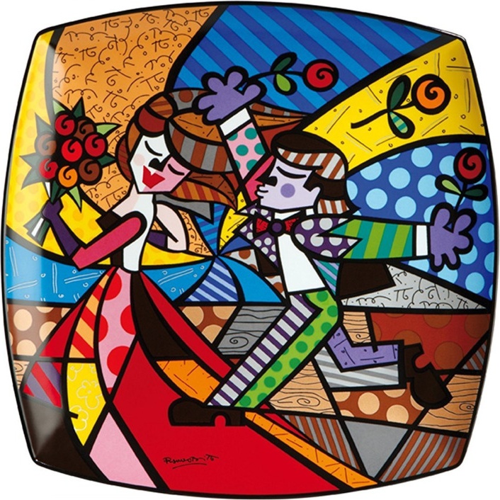 10633983 Goebel Блюдо 30х30см "Следуй за мной" "Бритто" Фарфор 