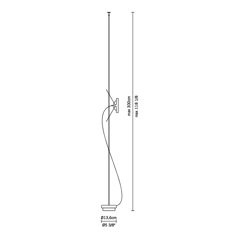 Напольный светильник D41C0127 от Fabbian D41C0127 FABBIAN  246316 Хром  - Вид №3