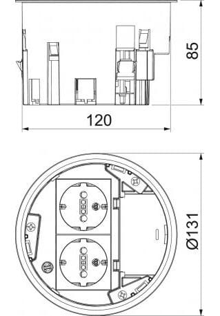 Пластиковая опора башни OBO Bettermann BlackLine ARCH-00143033 - Вид №2