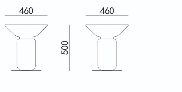 HC28 Cosmo Круглый журнальный столик из нержавеющей стали и дерева sun-id-1406869 - Вид №1