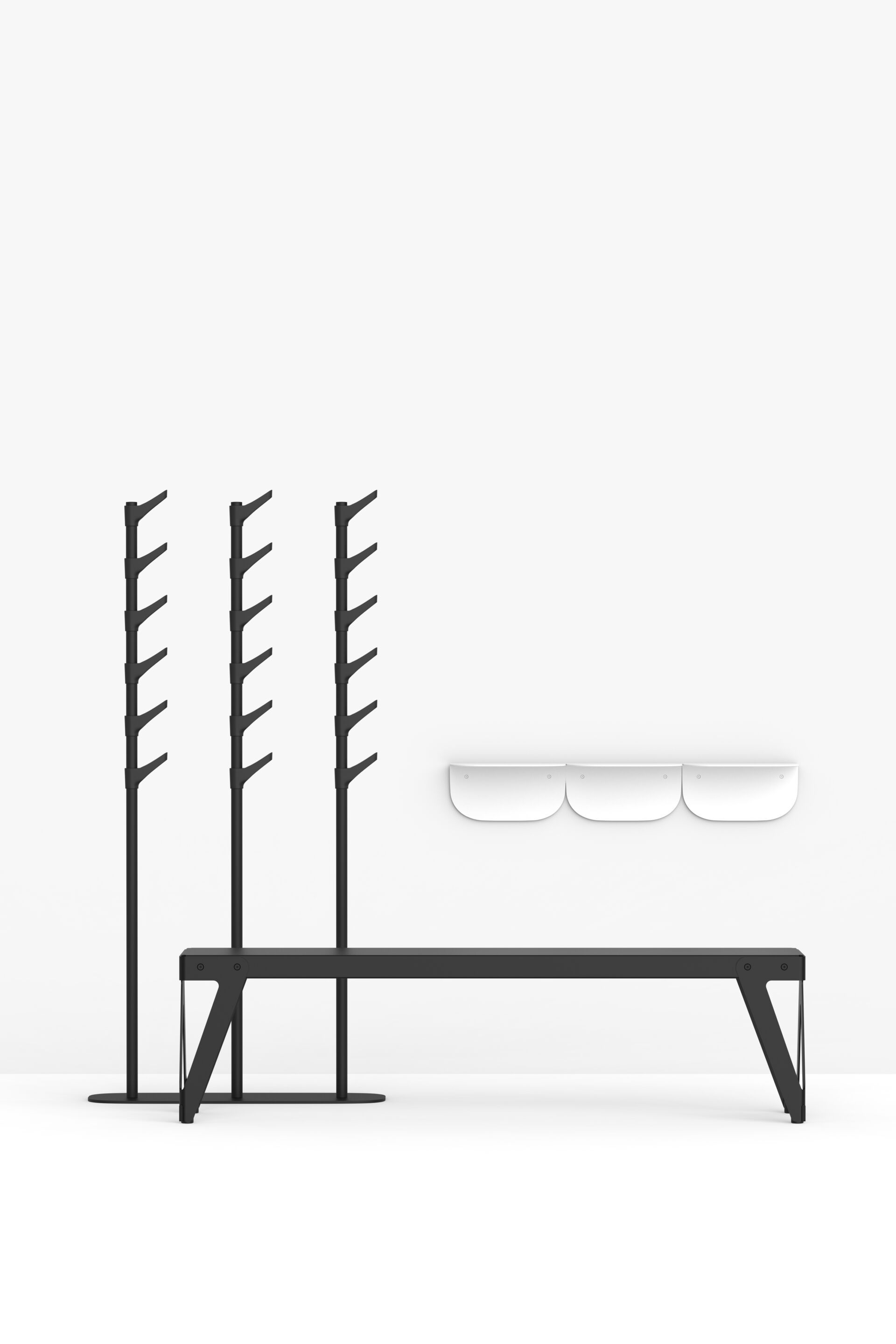 Стальная и пластиковая напольная вешалка FUNCTIONALS слайд ARCH-00035040 - Вид №22