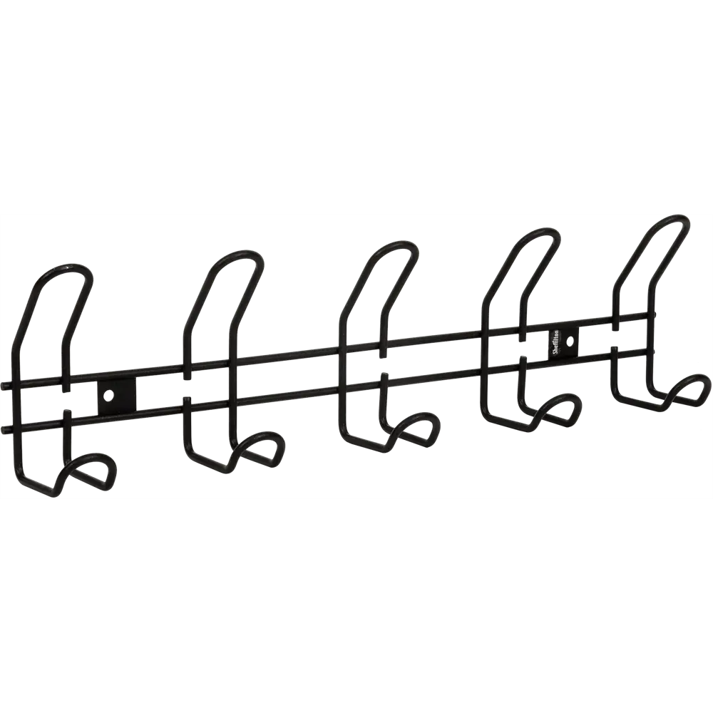 Вешалка настенная Sheffilton SHT-WH14-5 5 крючков, цвет чёрный муар STLM-2052074