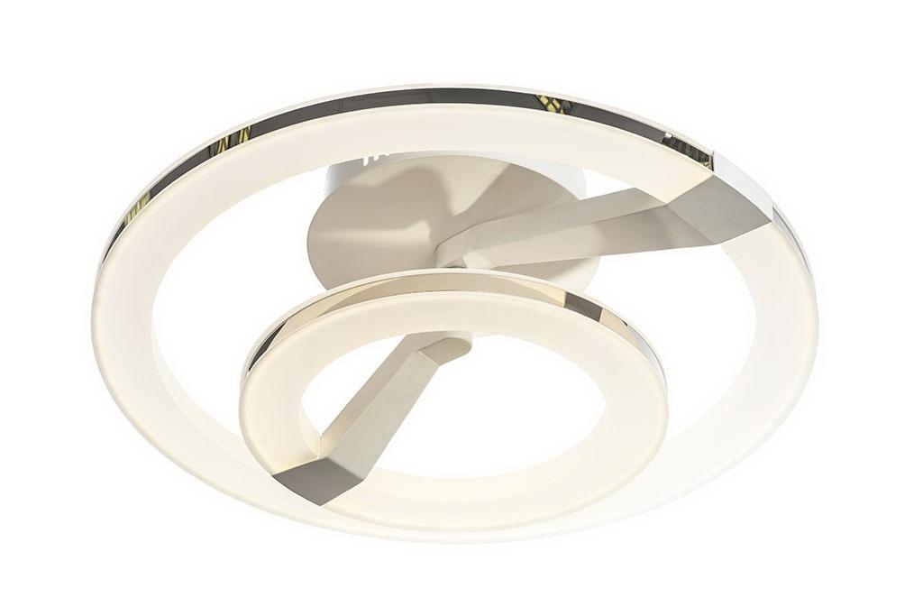 Потолочный светодиодный светильник IDLamp Jenevra 397/2PF-LEDWhitechrome IDLAMP JENEVRA 203025 Белый  - Вид №3