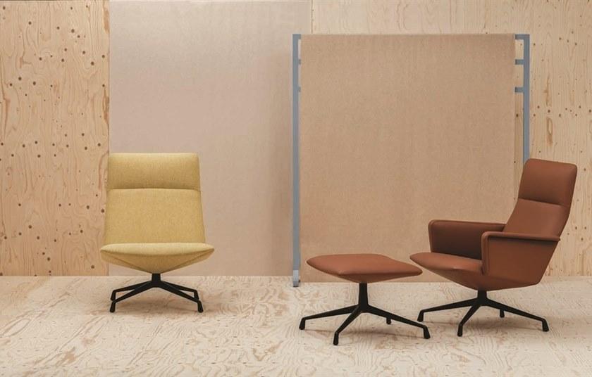 Andreu World Кресло поворотное с высокой спинкой Capri lounge Bu1699 - Вид №2