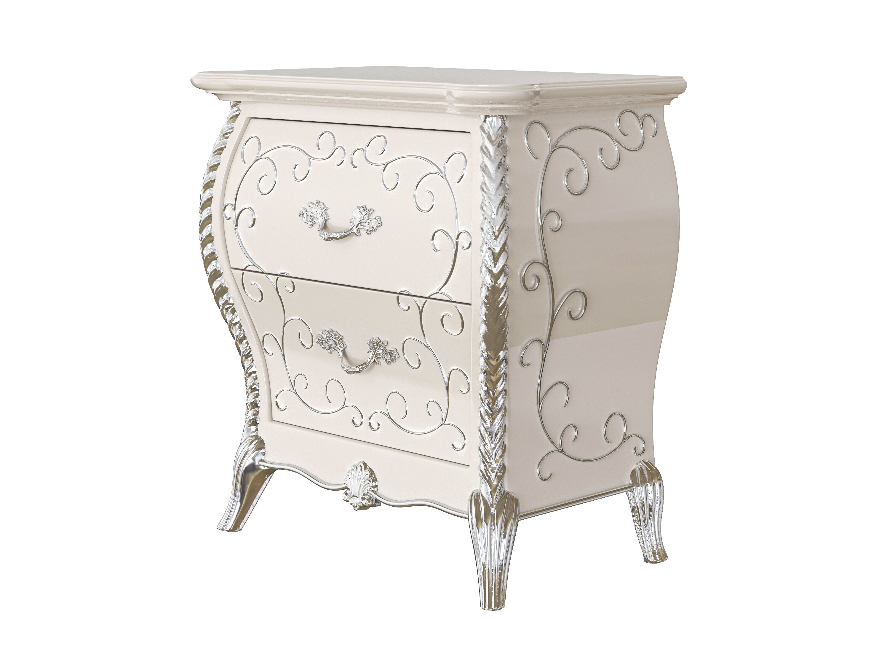 Деревянная прямоугольная тумбочка с ящиками Modenese Luxury Interiors CELESTIA ARCH-00123702