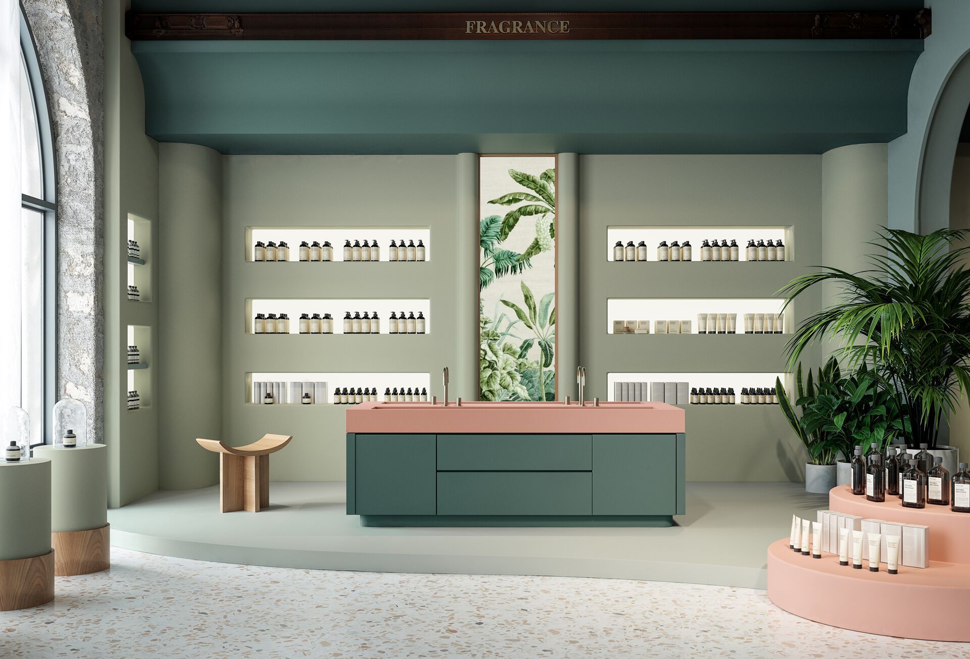 Непрерывная поверхность для полов и покрытий IDEAL WORK SOLIDRO ARCH-00131180 - Вид №14