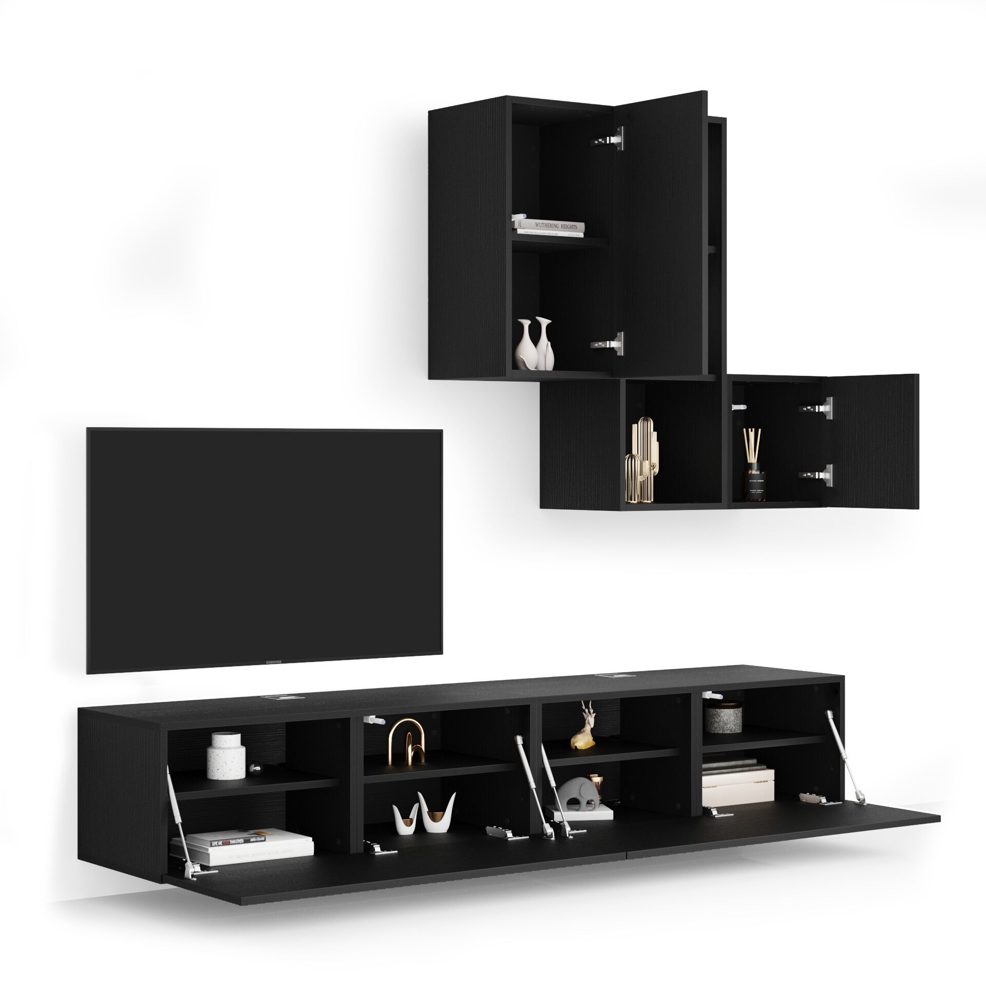 Модульная оборудованная стена установленная стеной в меламинированном Mobili Fiver Easy ARCH-00044646 - Вид №43