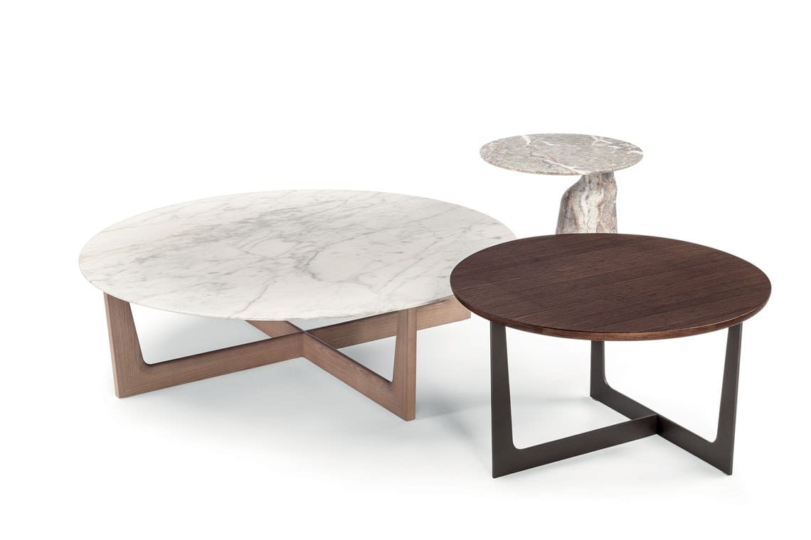 Мраморный круглый журнальный столик Poltrona Frau коллекция-столы и стулья ARCH-00028986 - Вид №1