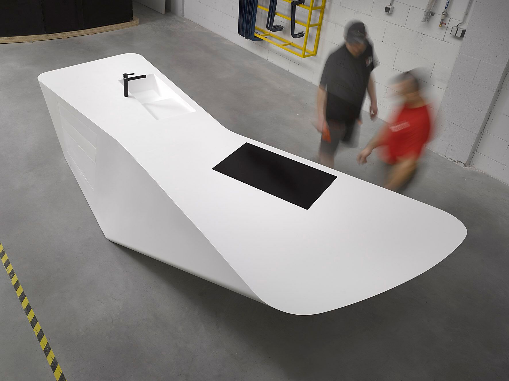 Кухня в HIMACS на заказ AMOSDESIGN DEVON ARCH-00068135 - Вид №1