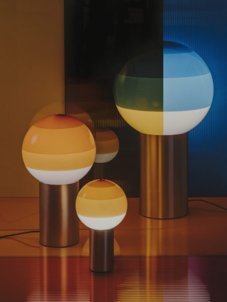 072889 Настольный светильник M синий-латунь Marset Dipping Light  - Вид №1