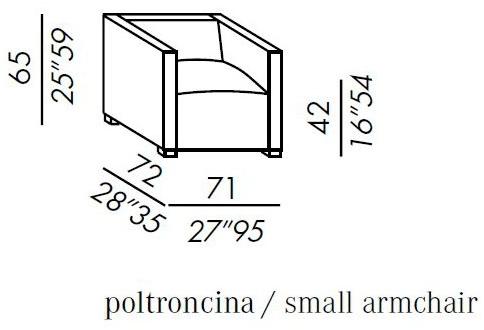 Meridiani Мягкое кресло со съемным чехлом из ткани Belmon sun-id-1408395 - Вид №4