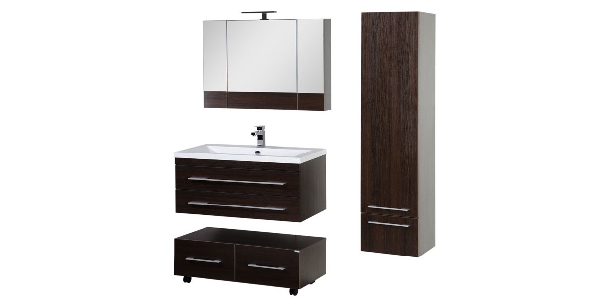 Комплект мебели Aquanet Нота 100 венге (камерино) 00161305 - Вид №2