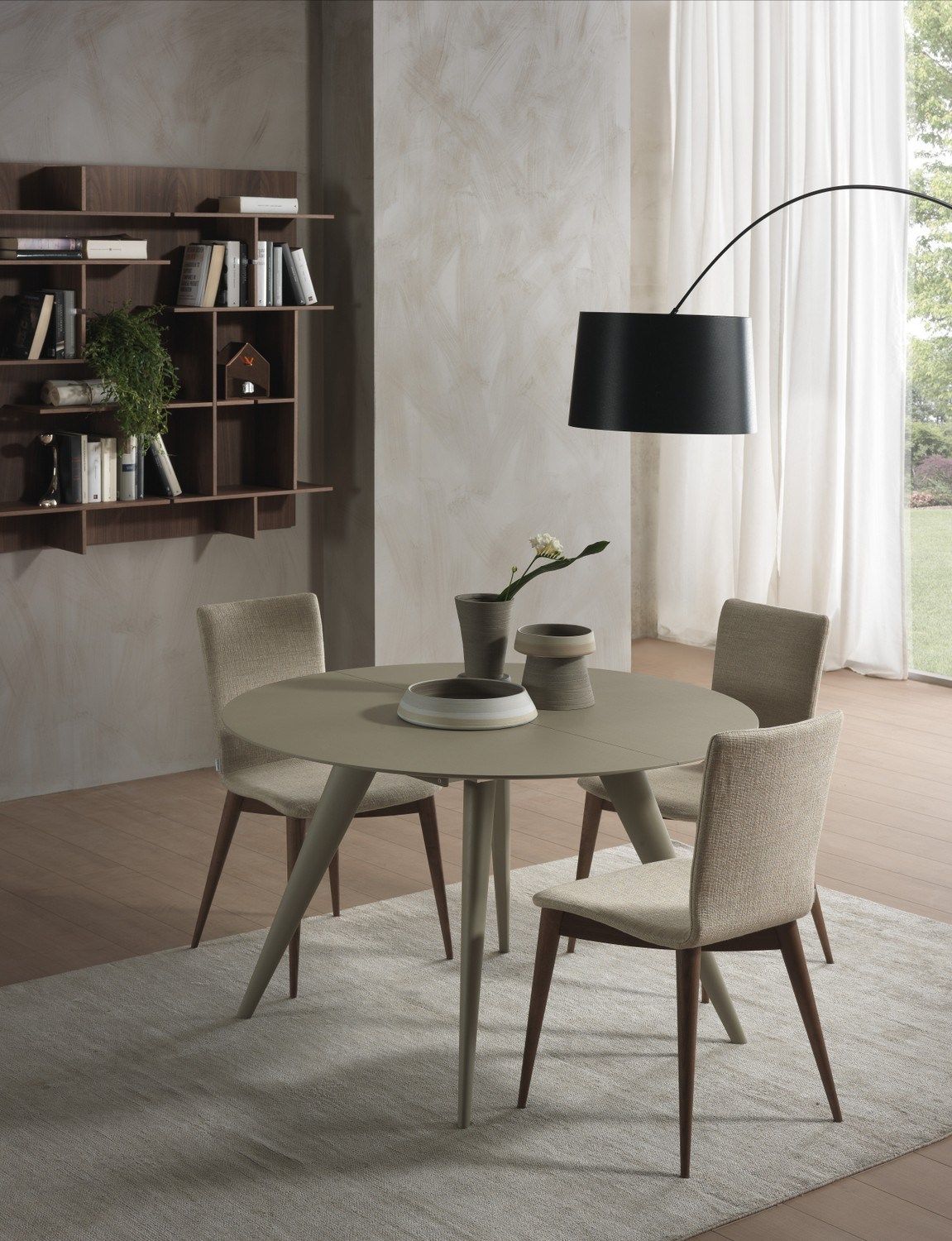 Круглый выдвижной стол из массива дерева Pacini & Cappellini Elegance ARCH-00130942 - Вид №4