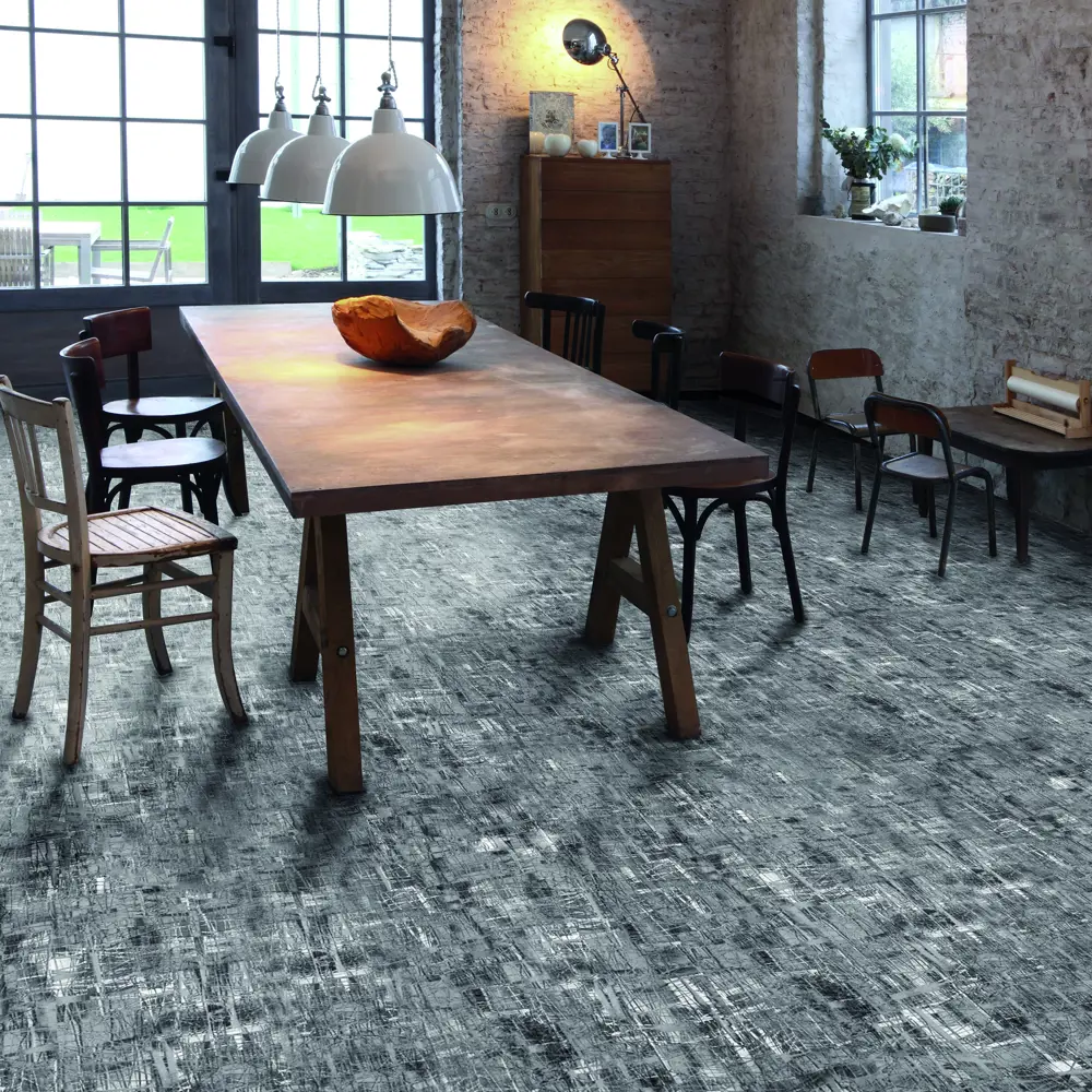 Santreyd Линолеум «Стронг Плюс Фреско» - износостойкое покрытие с серебристым дизайном 14303264 STLM-0892769 - Вид №6