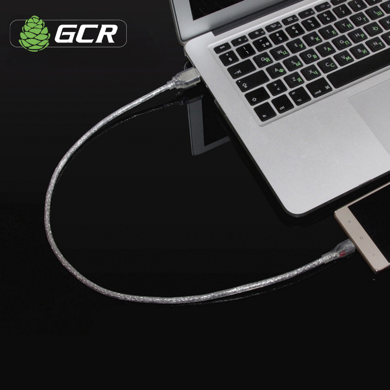 GCR-UA2MCB2-BB2S-1.8m кабель 1.8m usb 2.0, am/microb 5pin, прозрачный, 28/28 awg, экран, армированный, морозостойкий Greenconnect Santreyd  - Вид №6