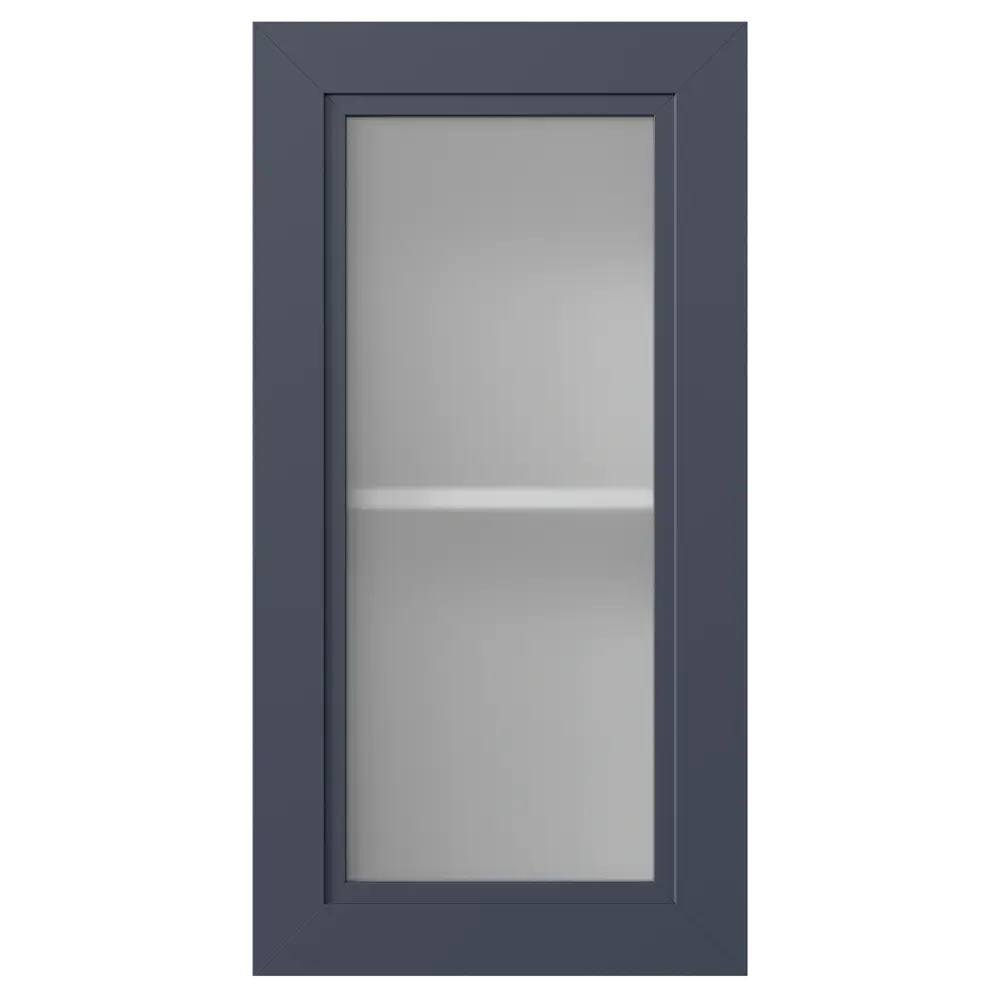 Фасад-витрина кухонного шкафа Котлас 40x77 см KONSENSA Стекло цвет синий STLM-2051745 - Вид №3